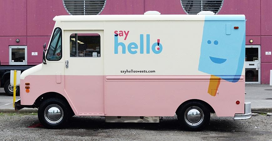 say hello sweets food truck
