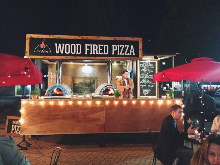 urban wood fired pizza food trailer