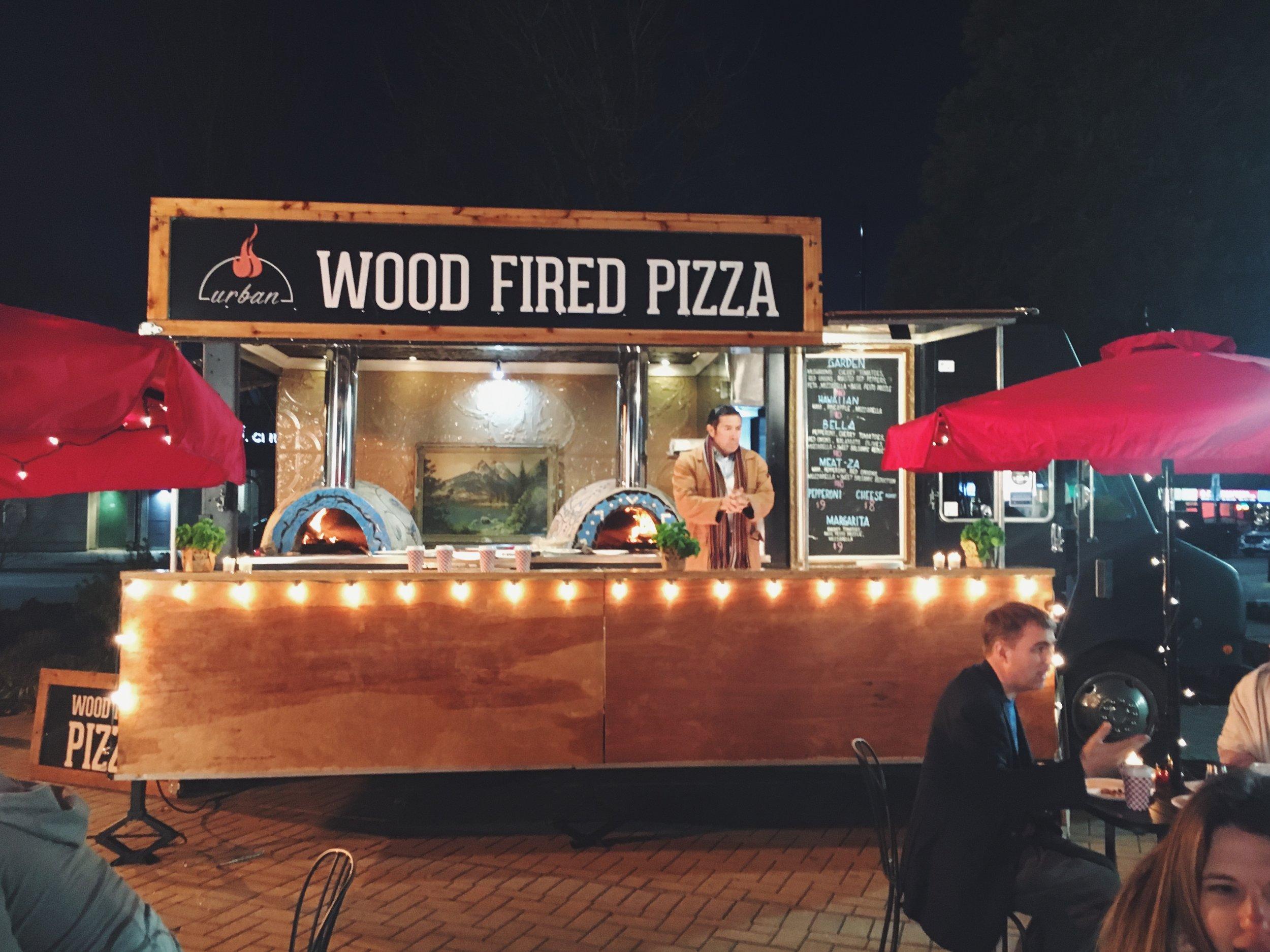 urban wood fired pizza food trailer