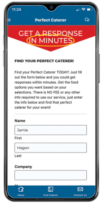 perfect caterer android app